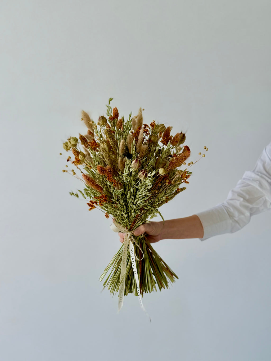 Ramo de Flor Seca & Preservada - Naranja y Ocre