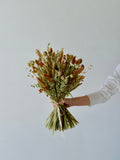Ramo de Flor Seca & Preservada - Naranja y Ocre