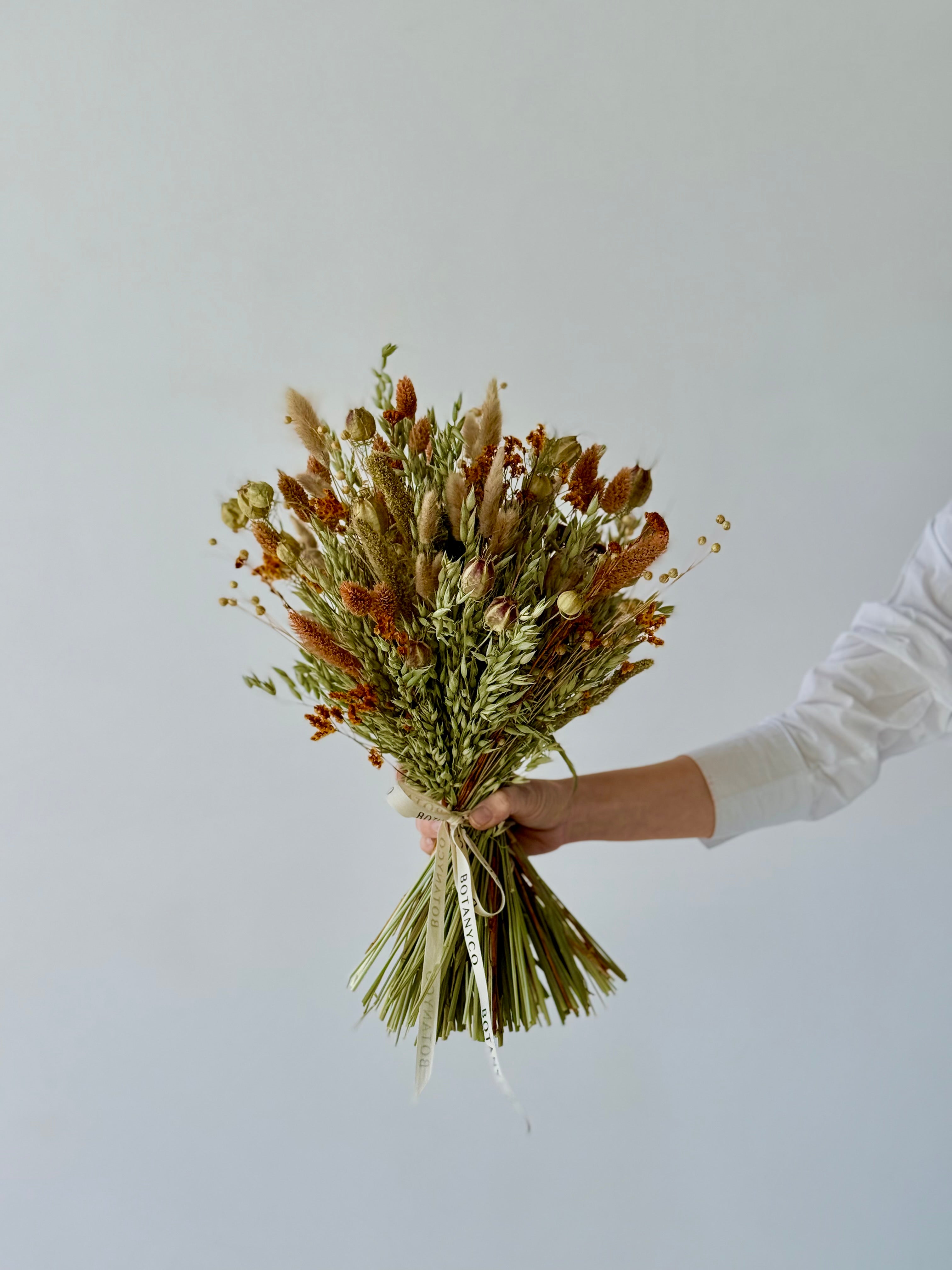 Ramo de Flor Seca & Preservada - Naranja y Ocre