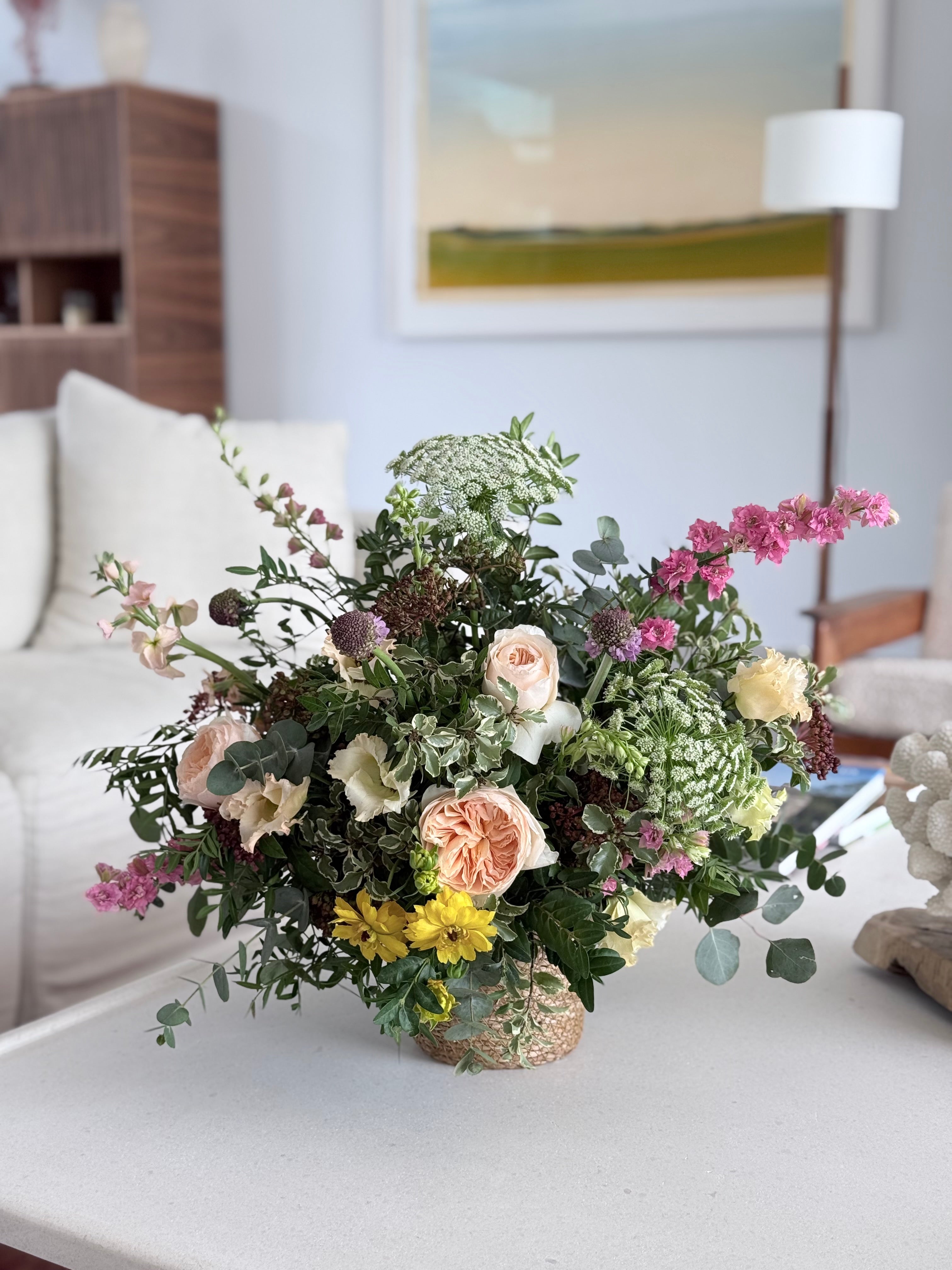 Cesta de Flor Fresca de temporada