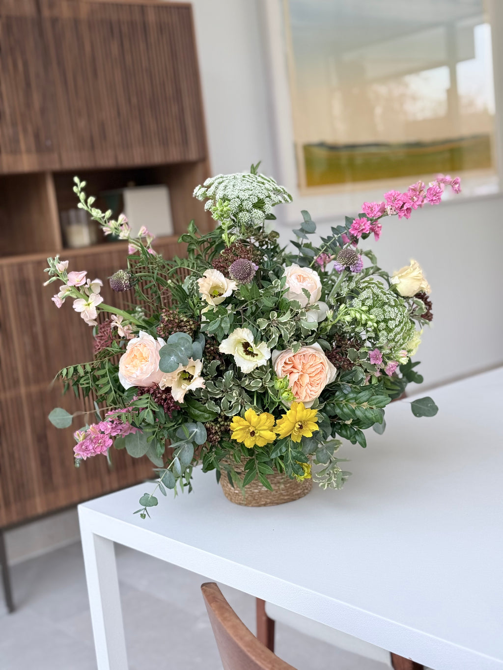 Cesta de Flor Fresca de temporada
