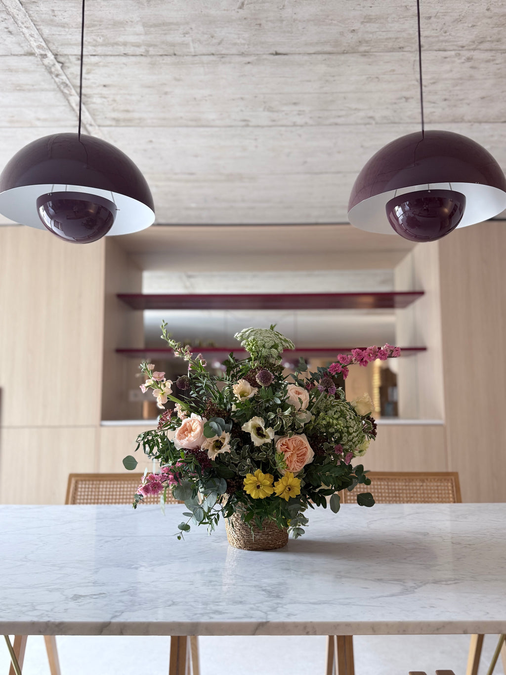 Cesta de Flor Fresca de temporada
