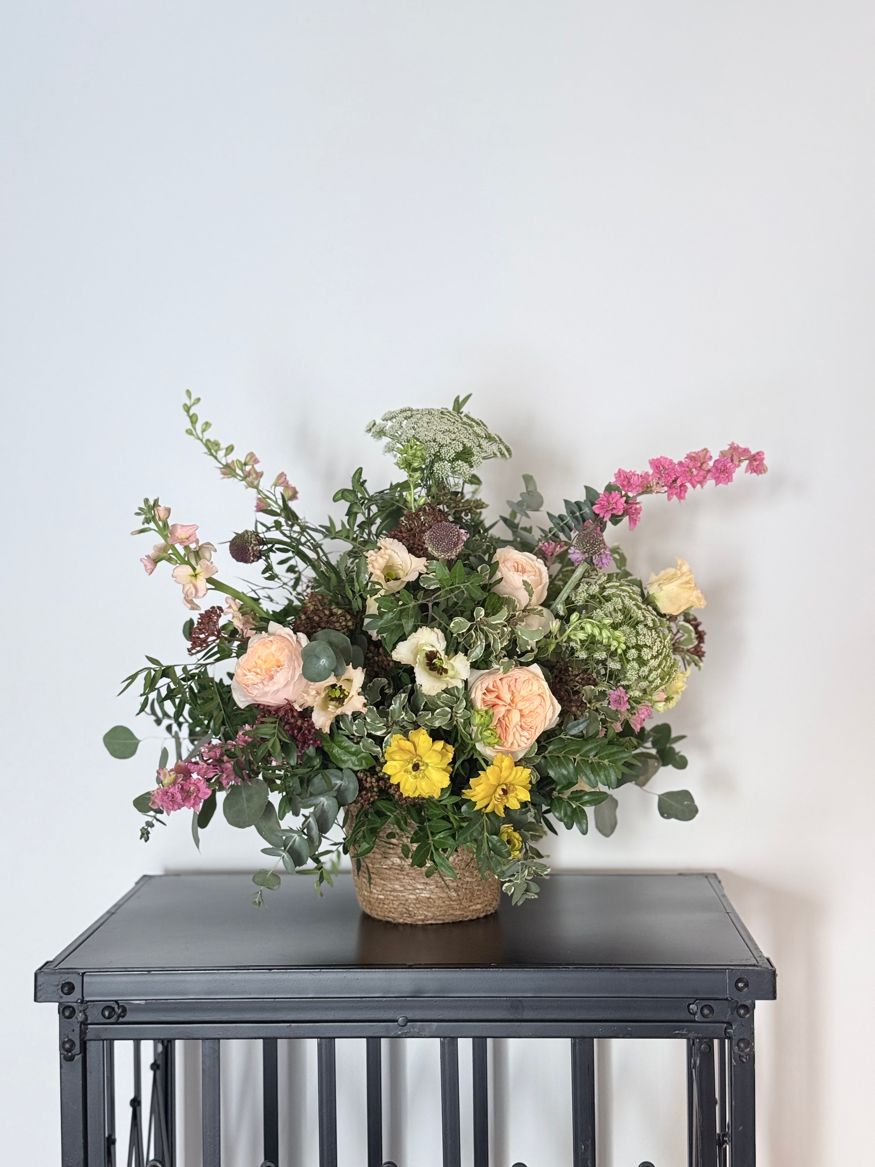 Cesta de Flor Fresca de temporada